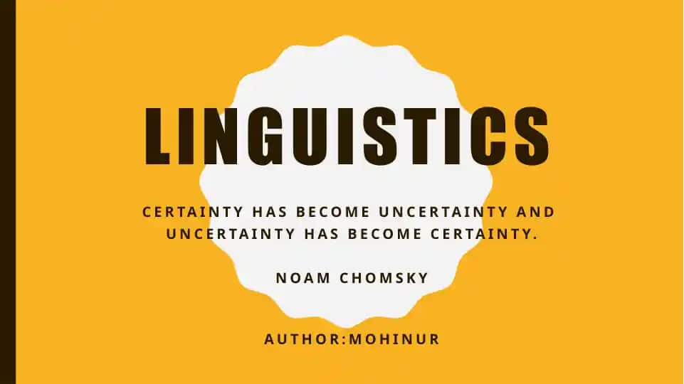 Linguistics