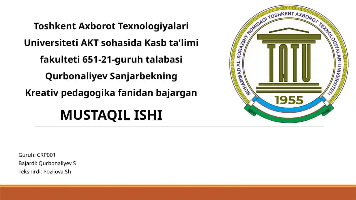 Kreativ Pedagogik Faoliyatda Raqamli Texnologiyalar