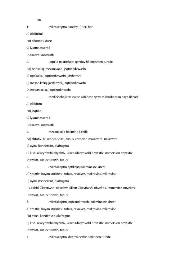 Mikroskop haqida taqdimot