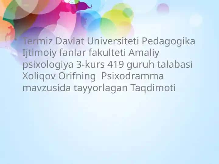 Psixodramma