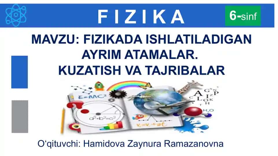 Fizika mavzulari