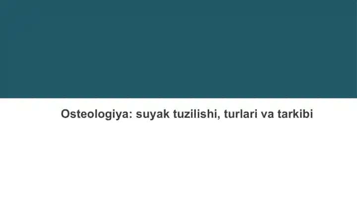 Osteologiya