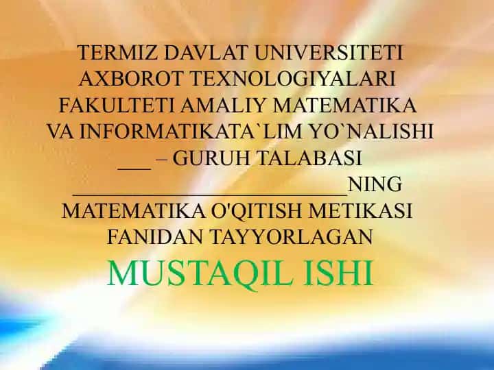 DIFFERENSIAL TENGLAMALAR TARIXI