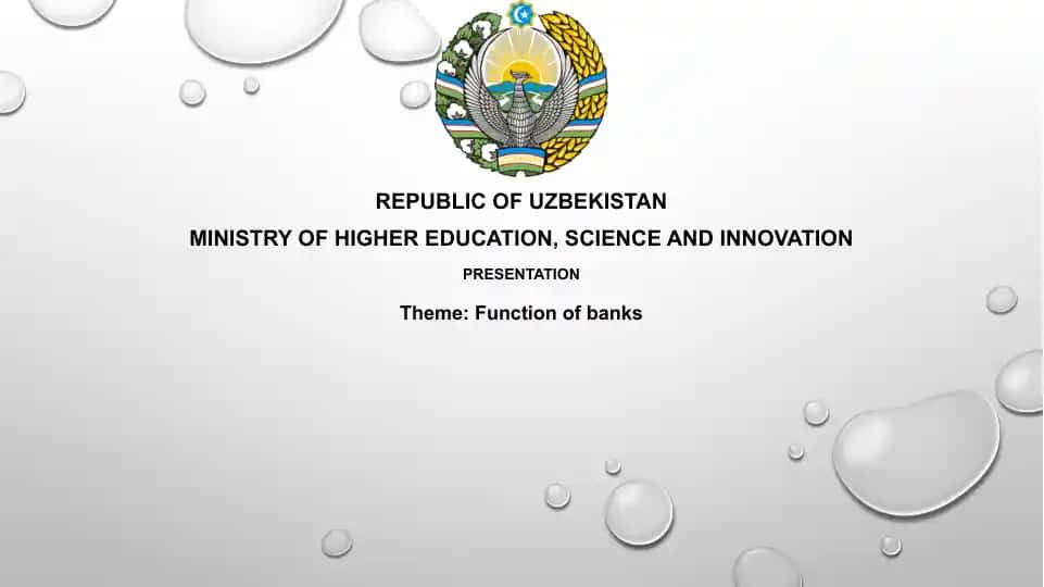 Presentation on Function of Banks