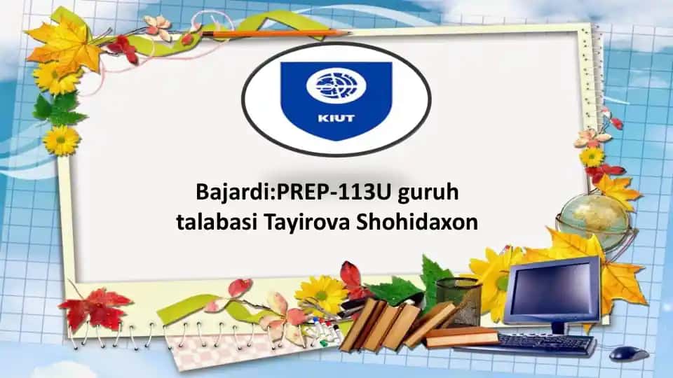 Tayirova Shohidaxon