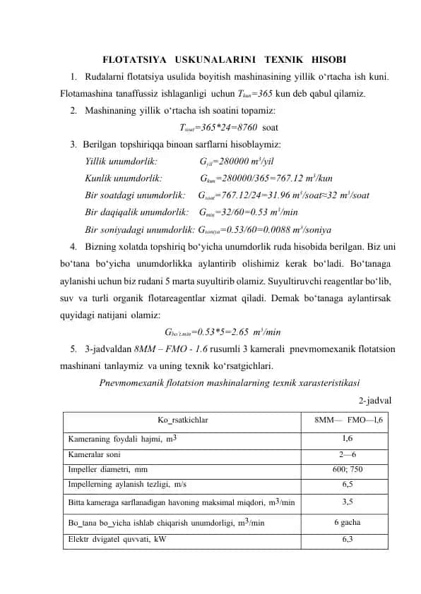 Pnevmomexanik flotatsion mashina