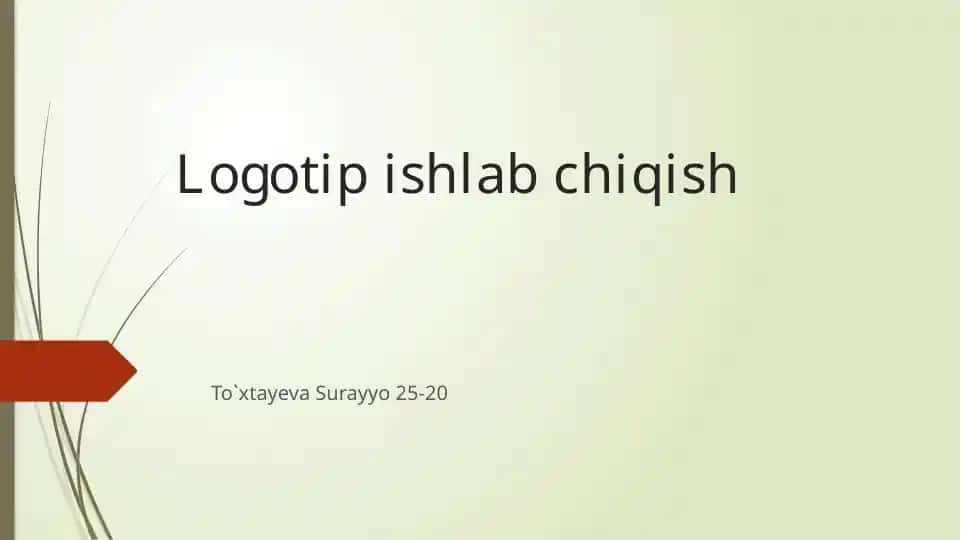 Logotipishlabchiqish
