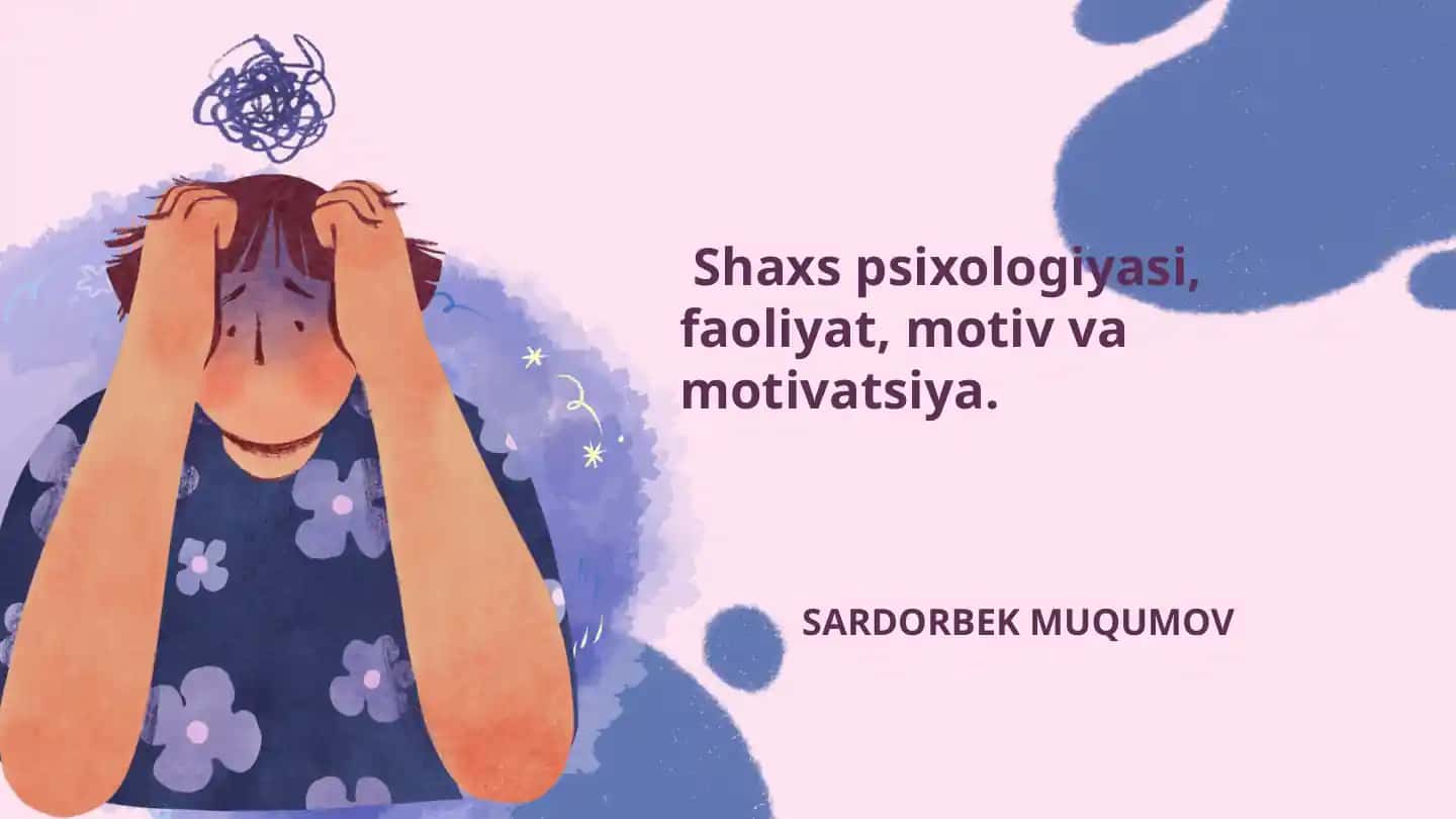 Faoliyatning Asosiy Tushunchalari
