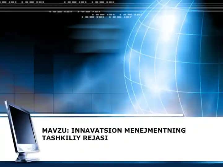 Innavatsion menejmentning tashkiliy rejasi