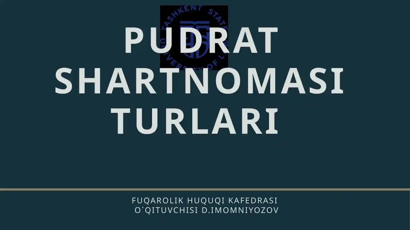 PUDRAT SHARTNOMASI
