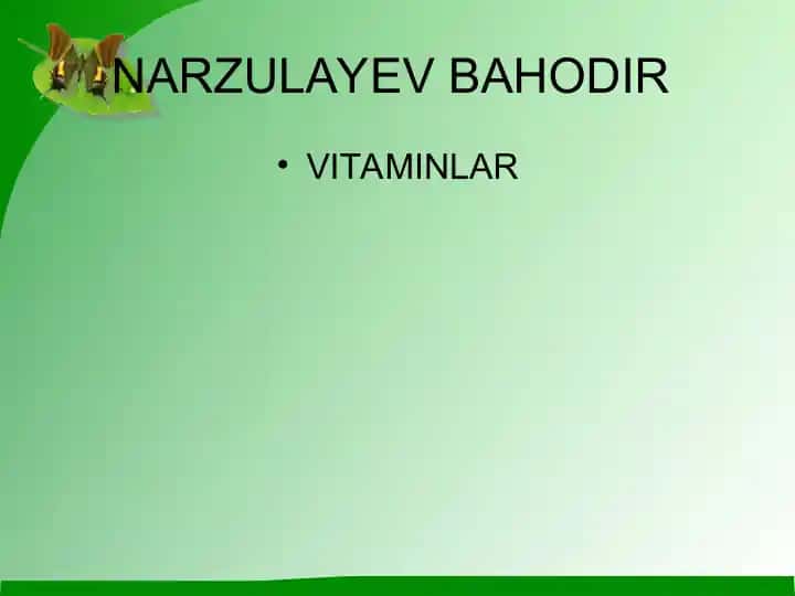 Na'matak mevasi - Vitaminlar