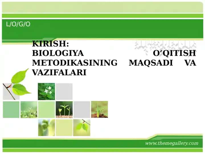 BIOLOGIYA О‘QITISH METODIKASINING MAQSADI VA VAZIFALARI