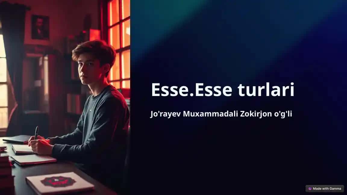 Esse.Esse turlari