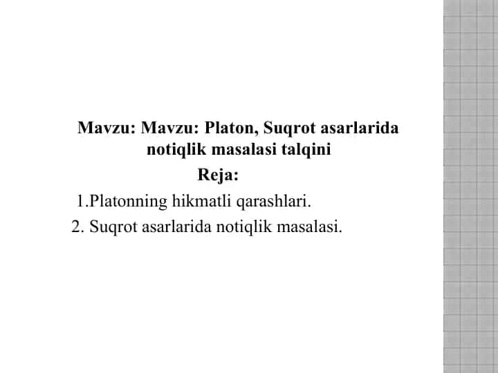Platonning hikmatliq arashlari