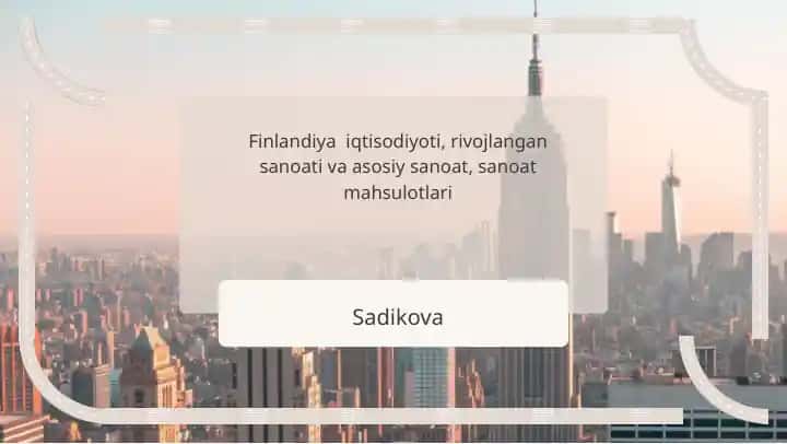 Finlandiya iqtisodiyoti, rivojlangan sanoat tarmoqlari va sanoat mahsulotlari