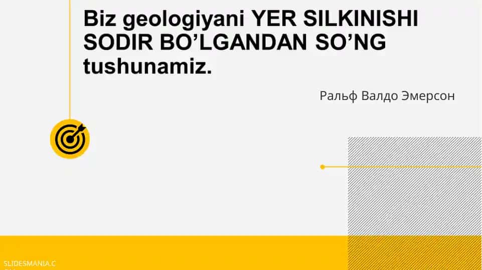 Geologiya va yer ilmi