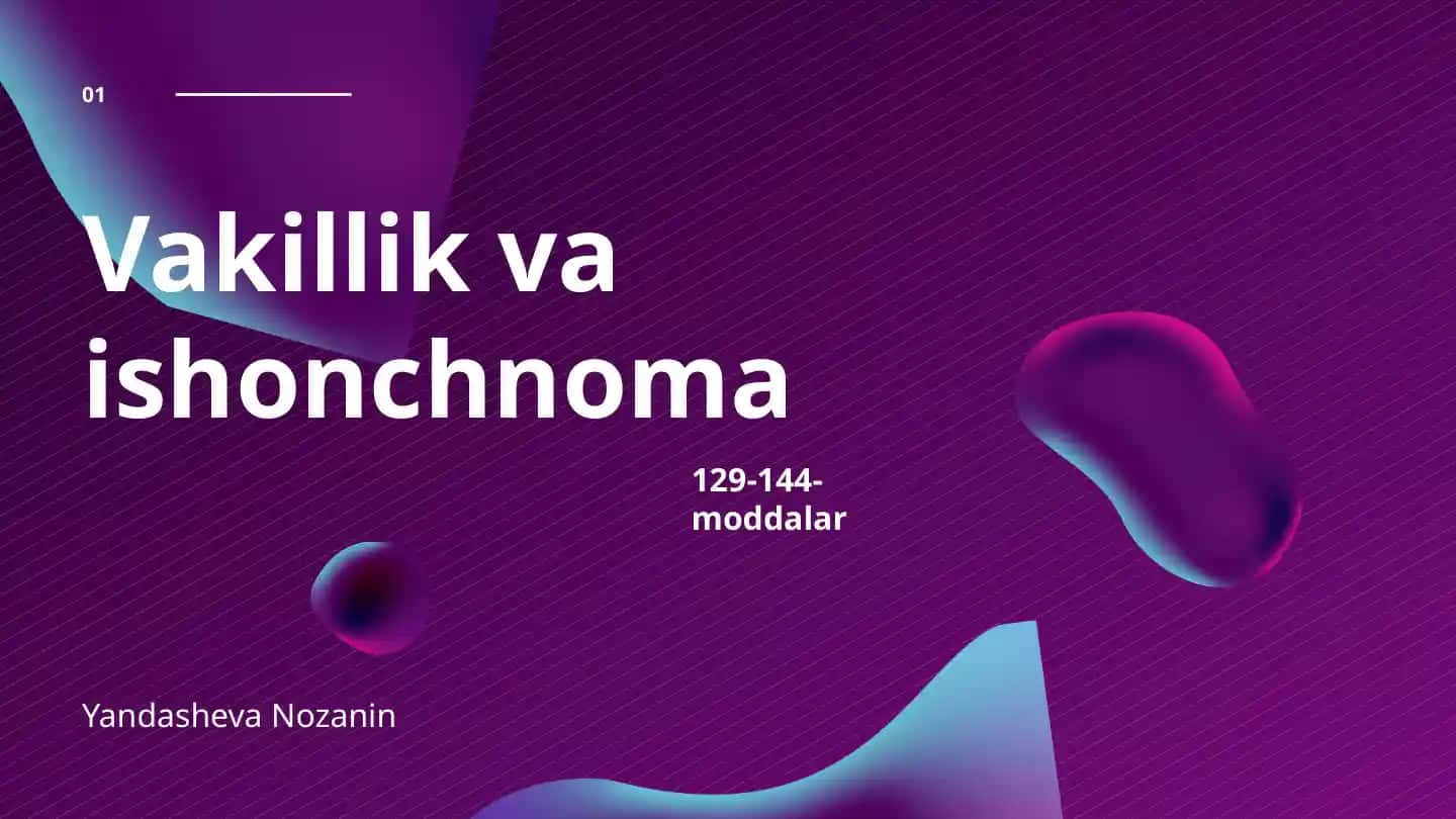 Vakillik va ishonchnoma