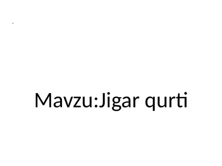 Jigar qurti