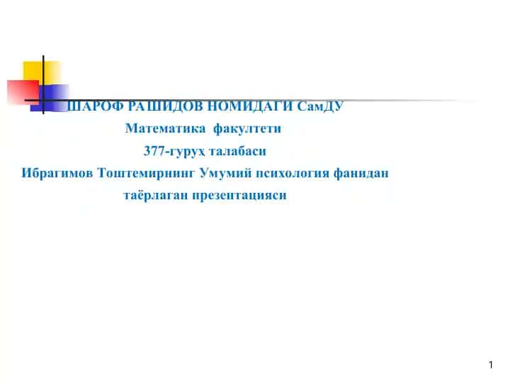Bo'shqaruv psixologiyasi metodlari
