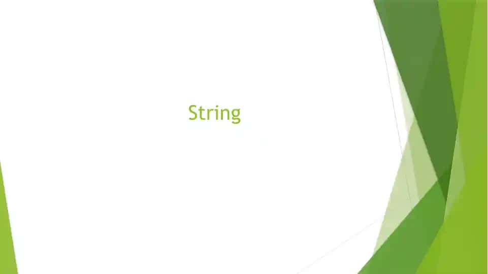 String
