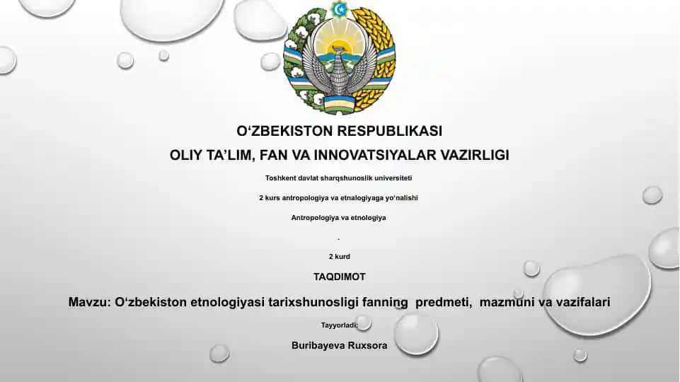 Oʻzbekiston etnologiyasi tarixshunosligi