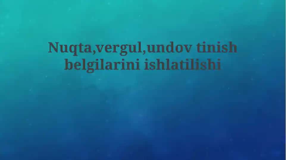 Nuqta, Vergul va Undov Belgilari: Asosiy Vazifalar
