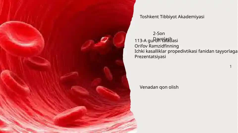 Venadan qon olish