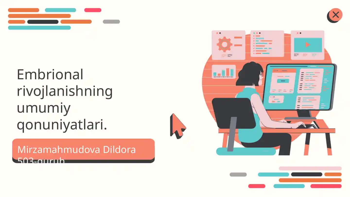 Embriologiya asoslari va rivojlanish bosqichlari
