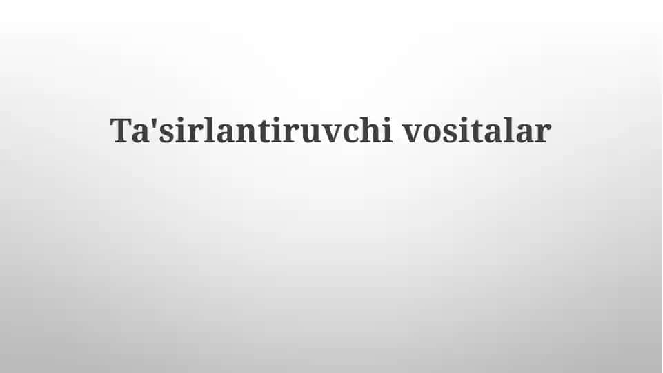 Stimulyatorlar