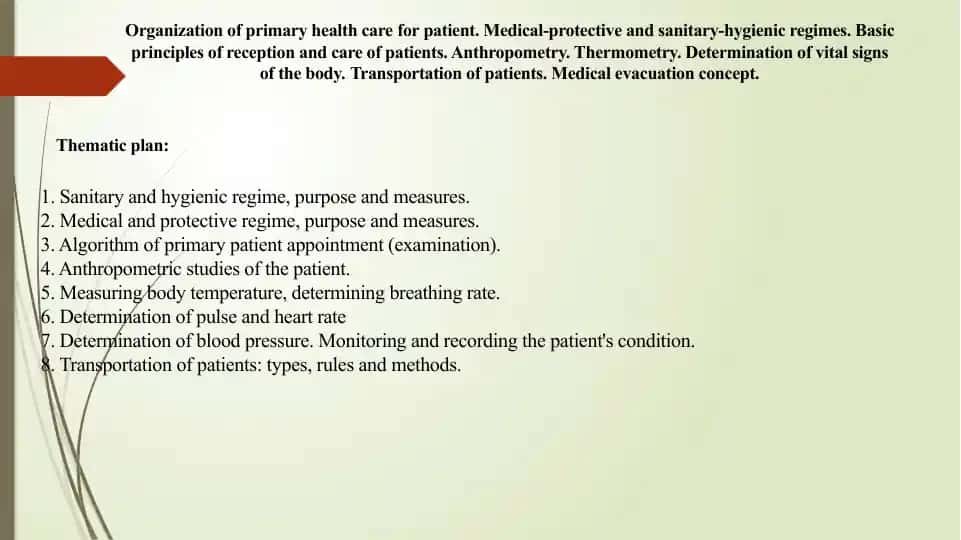 Organization of Primary Health Care
