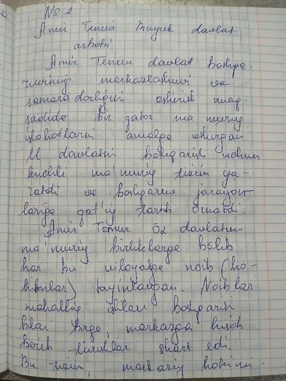 Amir Temur buyuk davlat arbobi