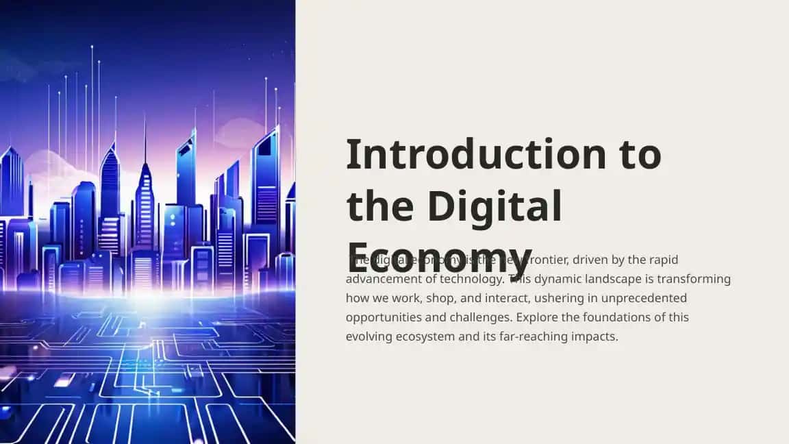 Introduction to the Digital Economy