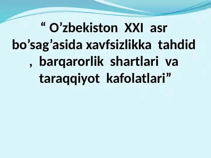 Xavfsizlikka tahdid
