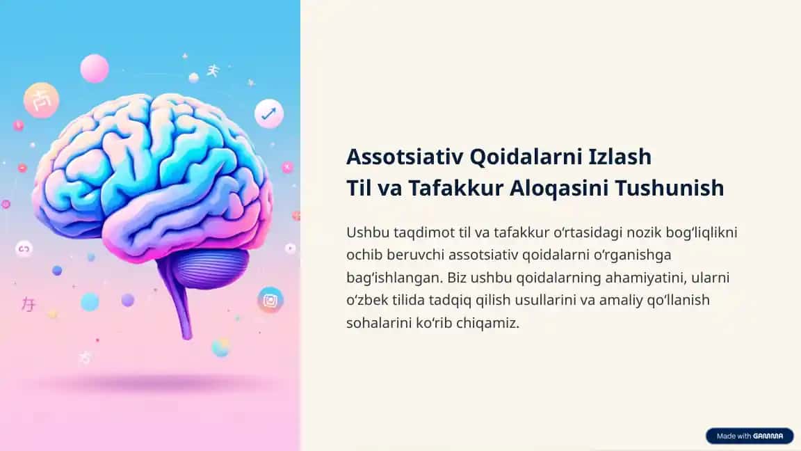 Assotsiativ Qoidalarni Izlash