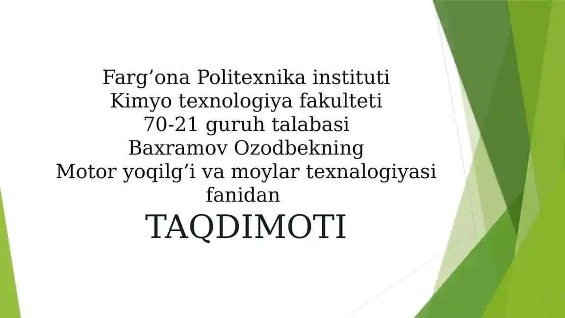 Neft va neft mahsulotlarining zichligini aniqlash