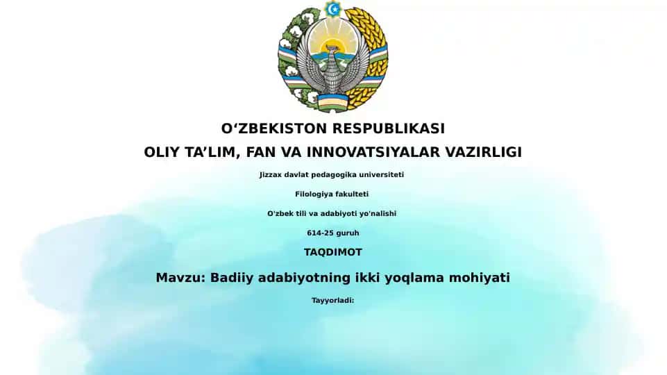 Adabiyotning estetik qiymati