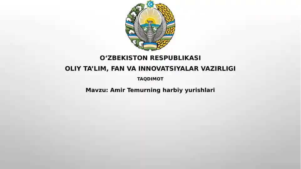 Amir Temurning harbiy yurishlari