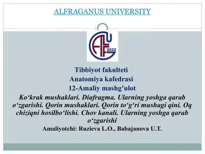 ALFRAGANUS UNIVERSITY