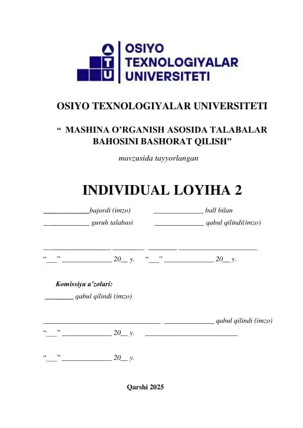 Individual Loyiha 2
