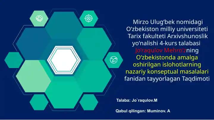 O‘zbekistonda fuqarolik jamiyati institutlarini shakllantirilishi