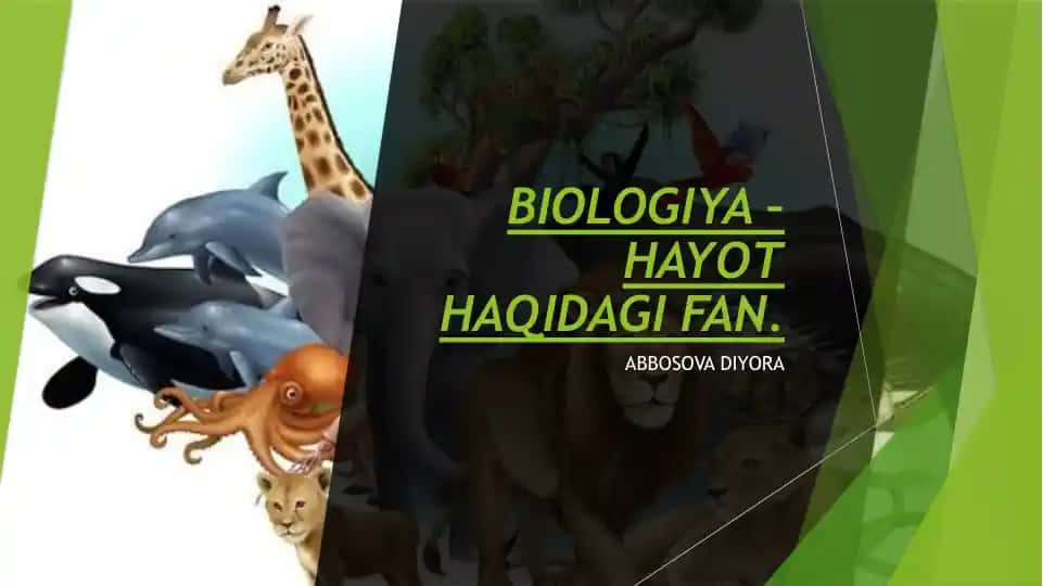 BIOLOGIYA – HAYOT HAQIDAGI FAN