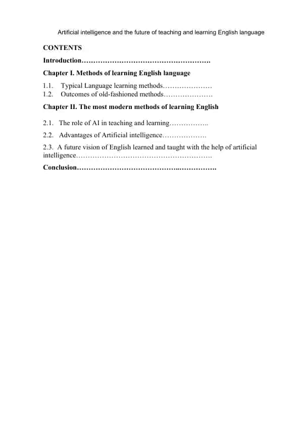 Artificial intelligence in English language teaching and learning