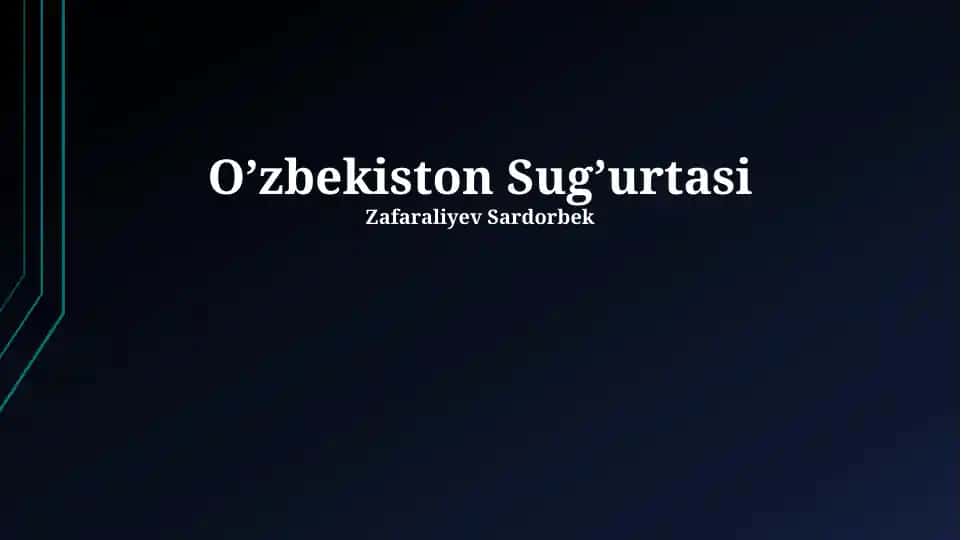 O’zbekiston Sug’urtasi