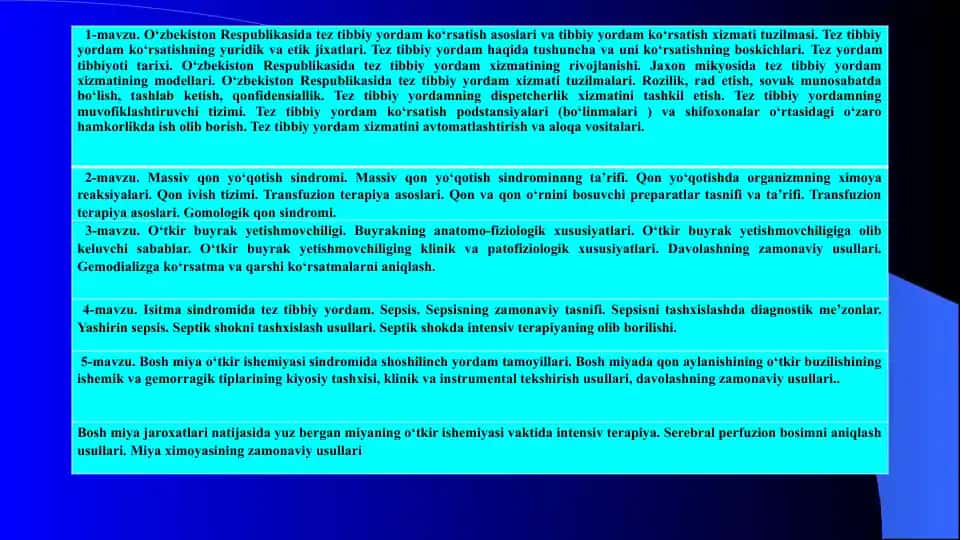 Halokatlar Tibbiyoti va Favqulotlar