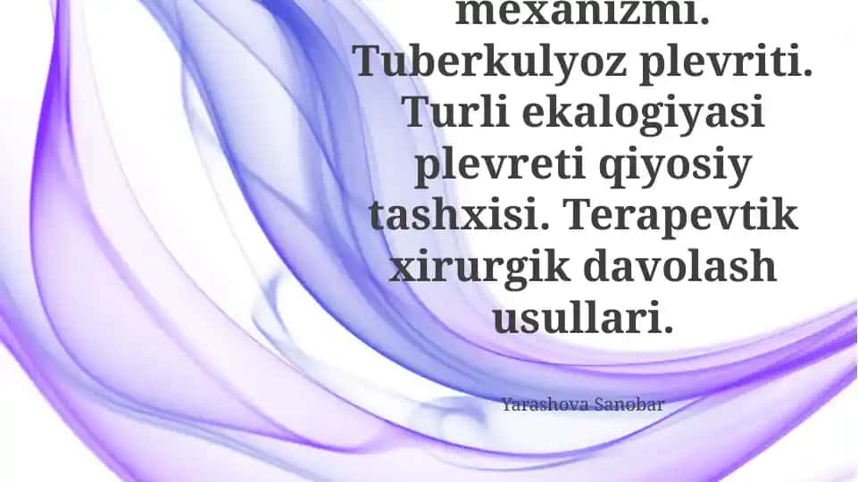 Plevra Suyuqligi