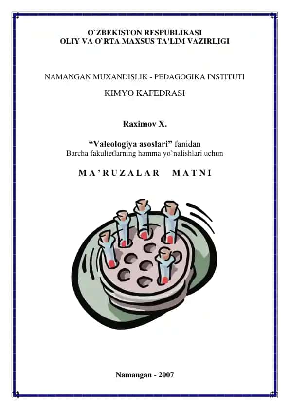 Valeologiya Asoslari