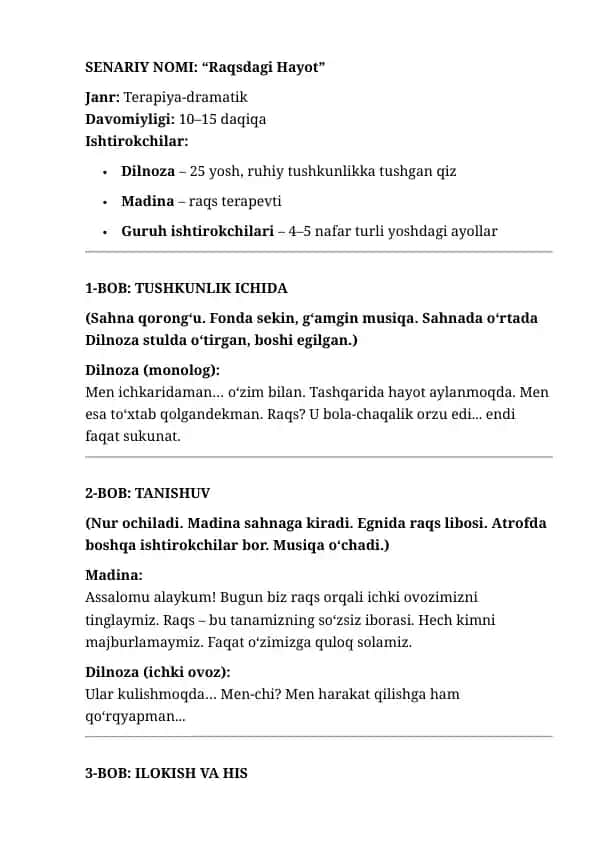 "Raqsdagi Hayot"
