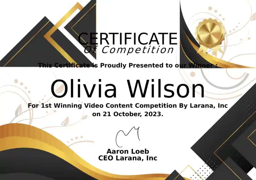 1st Winning Video Content Competition