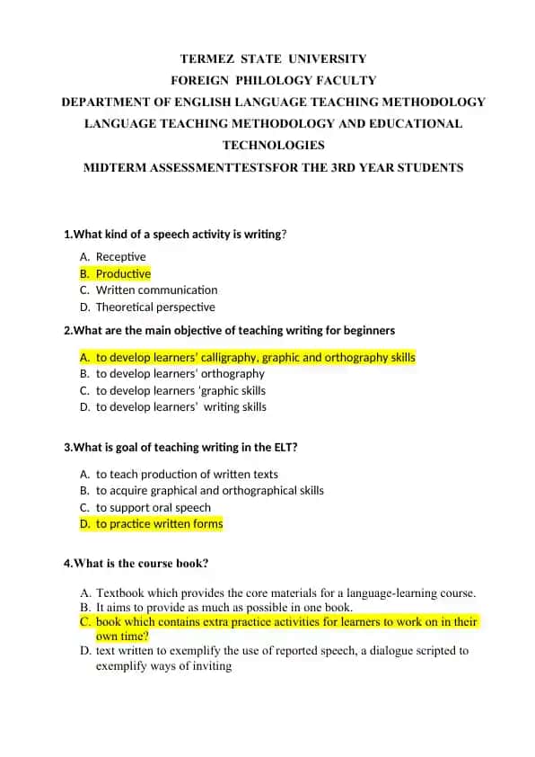 Language Teaching Methodology and Educational Technologies