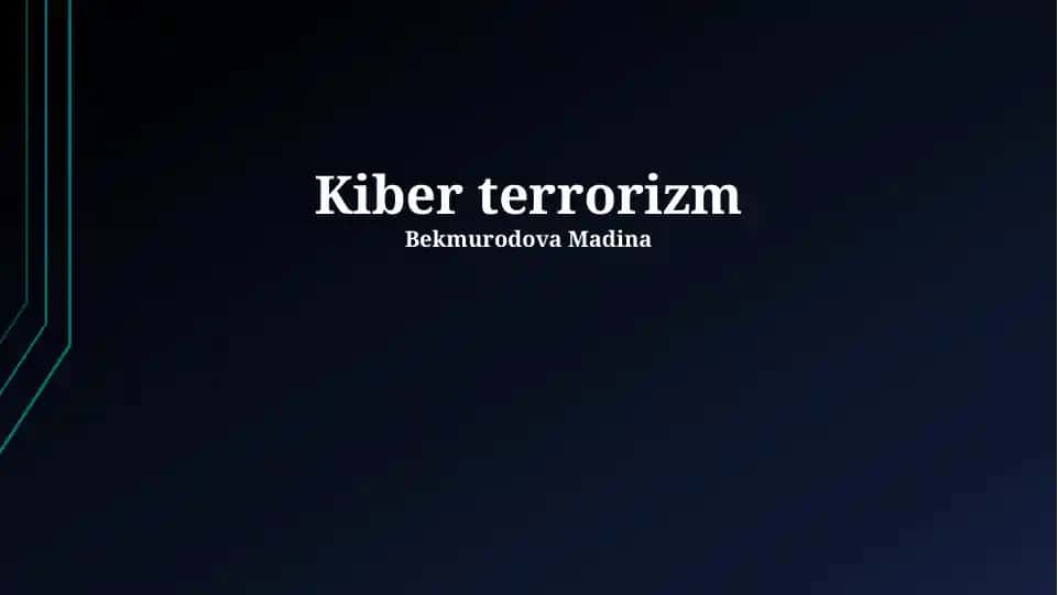 Kiber terrorizm